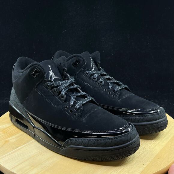 Nike Air Jordan 3 Retro Black Cat 2025 Size 11.5 Men’s CT8532-001 Sneaker - Picture 4 of 9